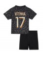 Paris Saint-Germain Vitinha Ferreira #17 Alternativní dres pro děti 2023-24 Krátký Rukáv (+ trenýrky)